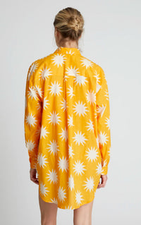 Big Sun Print Oversized Shirt
