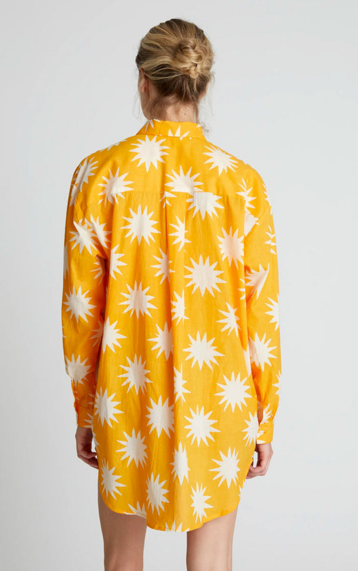 Big Sun Print Oversized Shirt