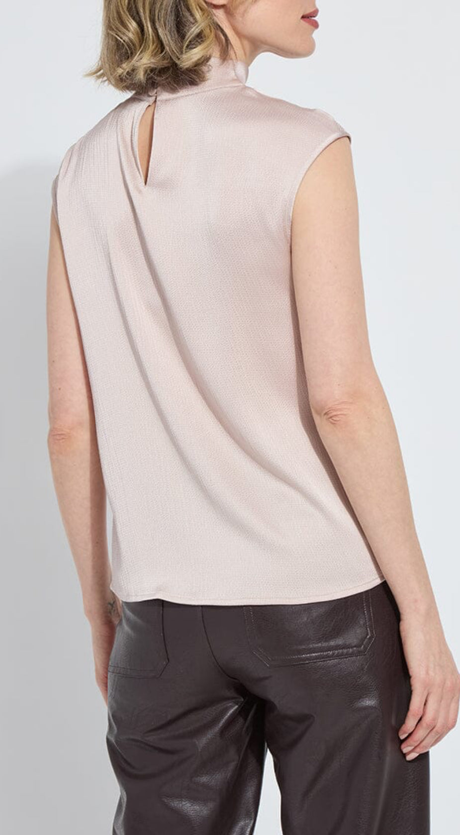 Lysse-Aisha High Neck Draped Blouse