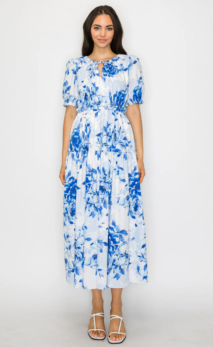 Sapphire Garden Maxi Dress