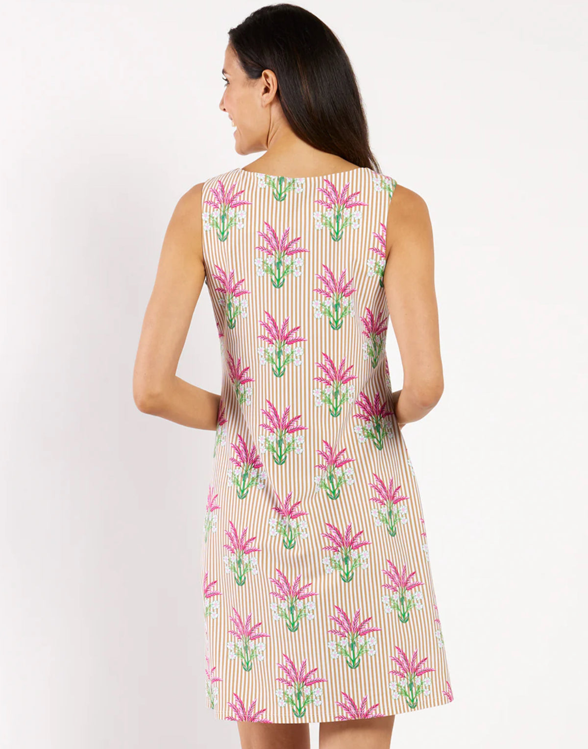 Jude Connally Beth Dress Jude Cloth- Garden Stripe Sand