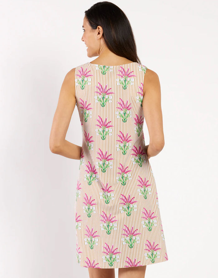 Jude Connally Beth Dress Jude Cloth- Garden Stripe Sand