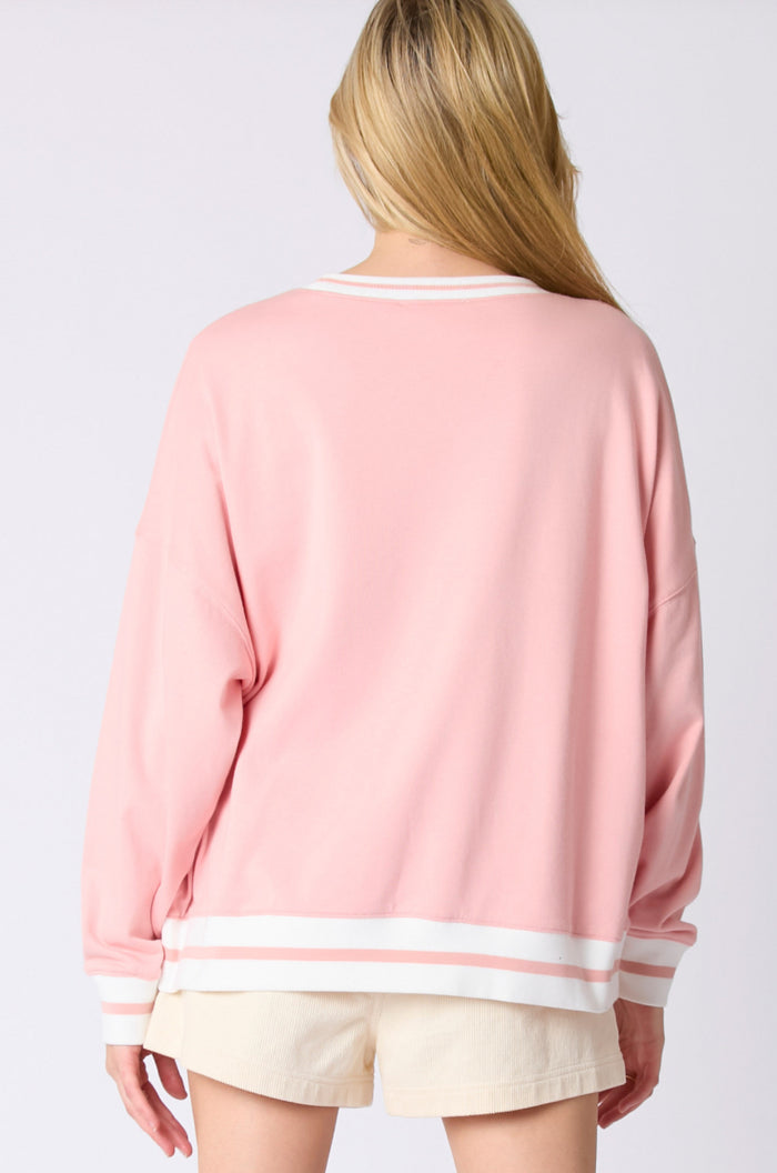 Peach Love- Boo Towel Sweatshirt
