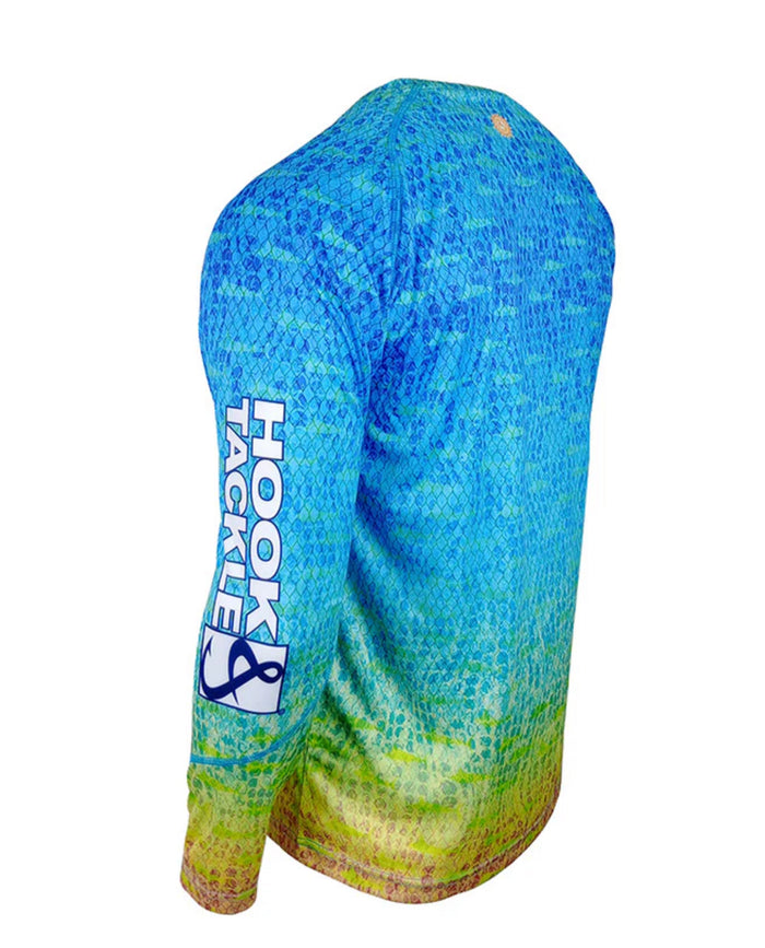 Scaly Fins Fishing Shirt- Sapphire