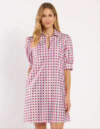 Emerson Dress Gilded Jude Cloth-Petite Rattan Raspberry Gold