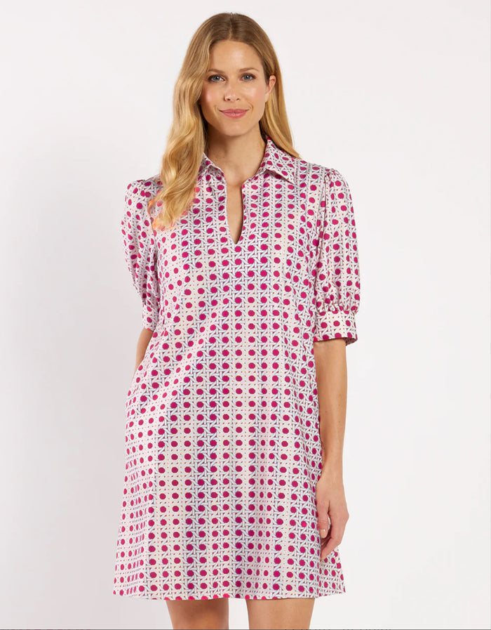Emerson Dress Gilded Jude Cloth-Petite Rattan Raspberry Gold