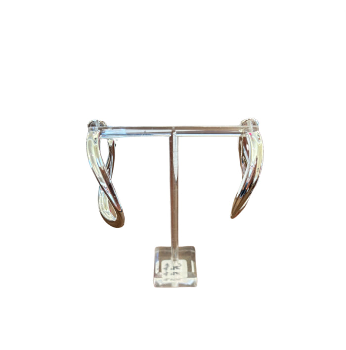 Simon Sebagg Sterling Silver Hoop Earrings