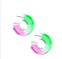 Chunky Glitter Hoop Earrings