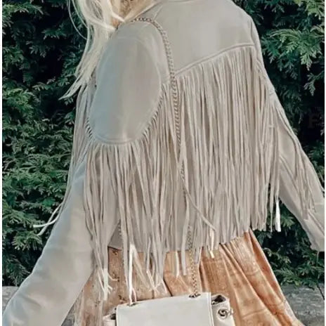 Long Sleeve Faux Suede Jacket