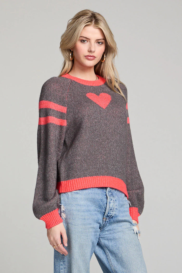 Long Sleeve Heart Sweater