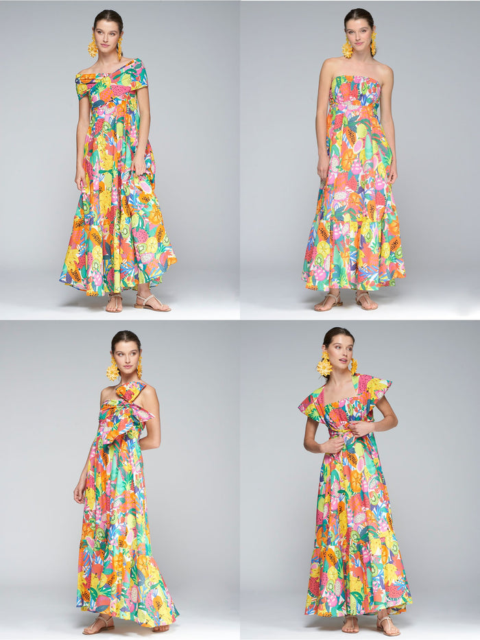 Vilagallo Susan Frutas Voile Dress