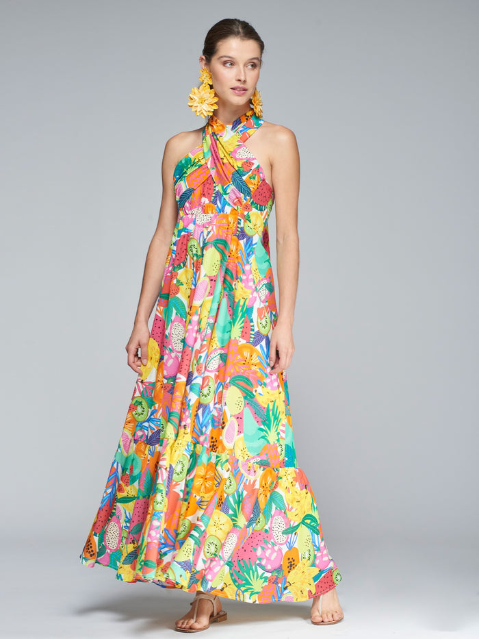 Vilagallo Susan Frutas Voile Dress