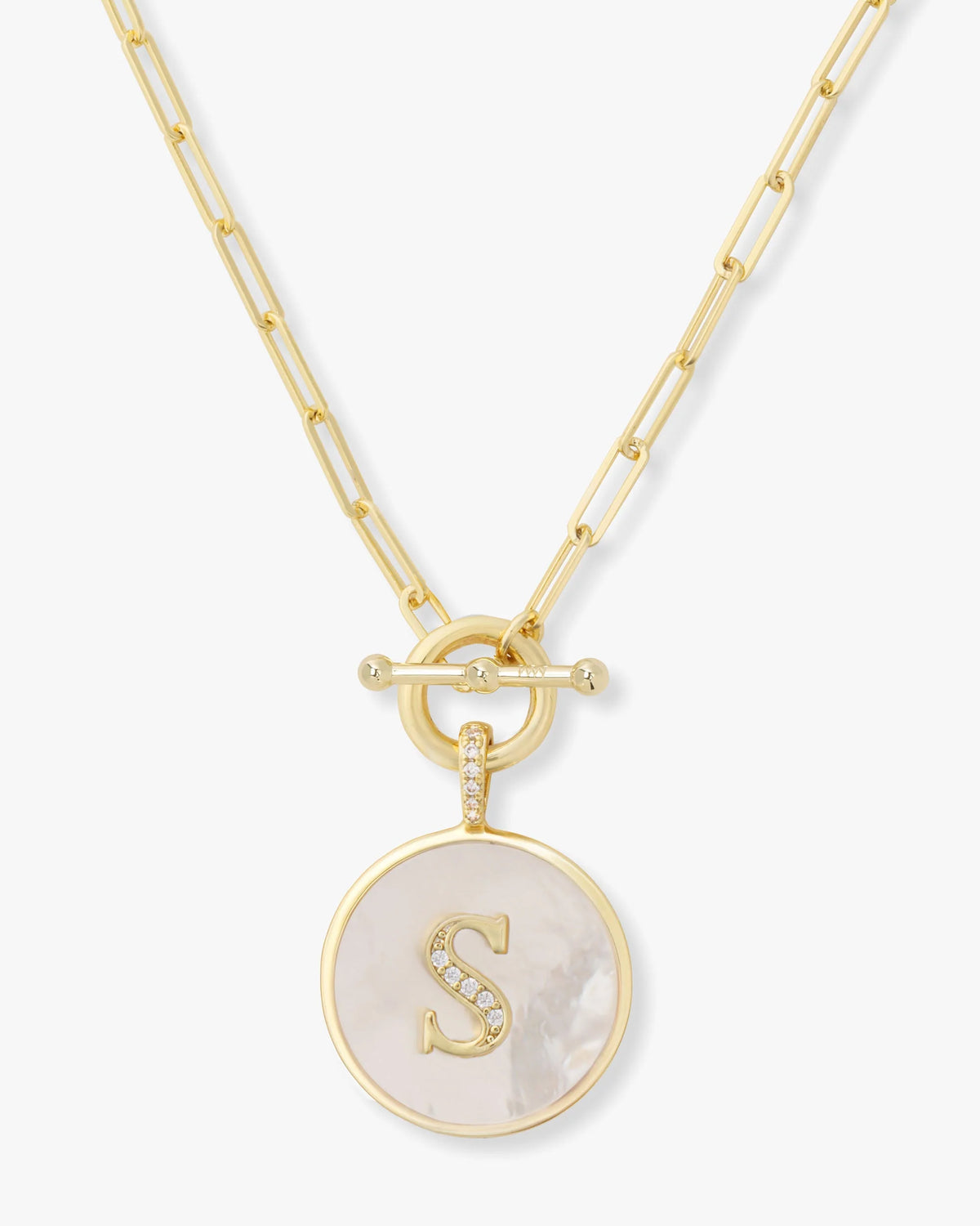 Love Letters Medallion Necklace - Gold