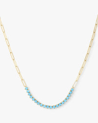 Not Your Basic Blue Opal Samantha Tennis Necklace