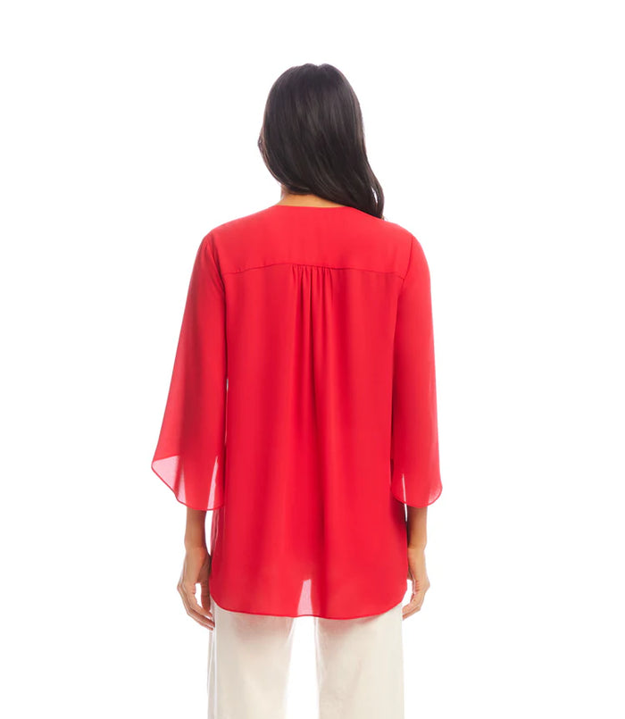 Karen Kane Bracelet Sleeve Asymmetric Top