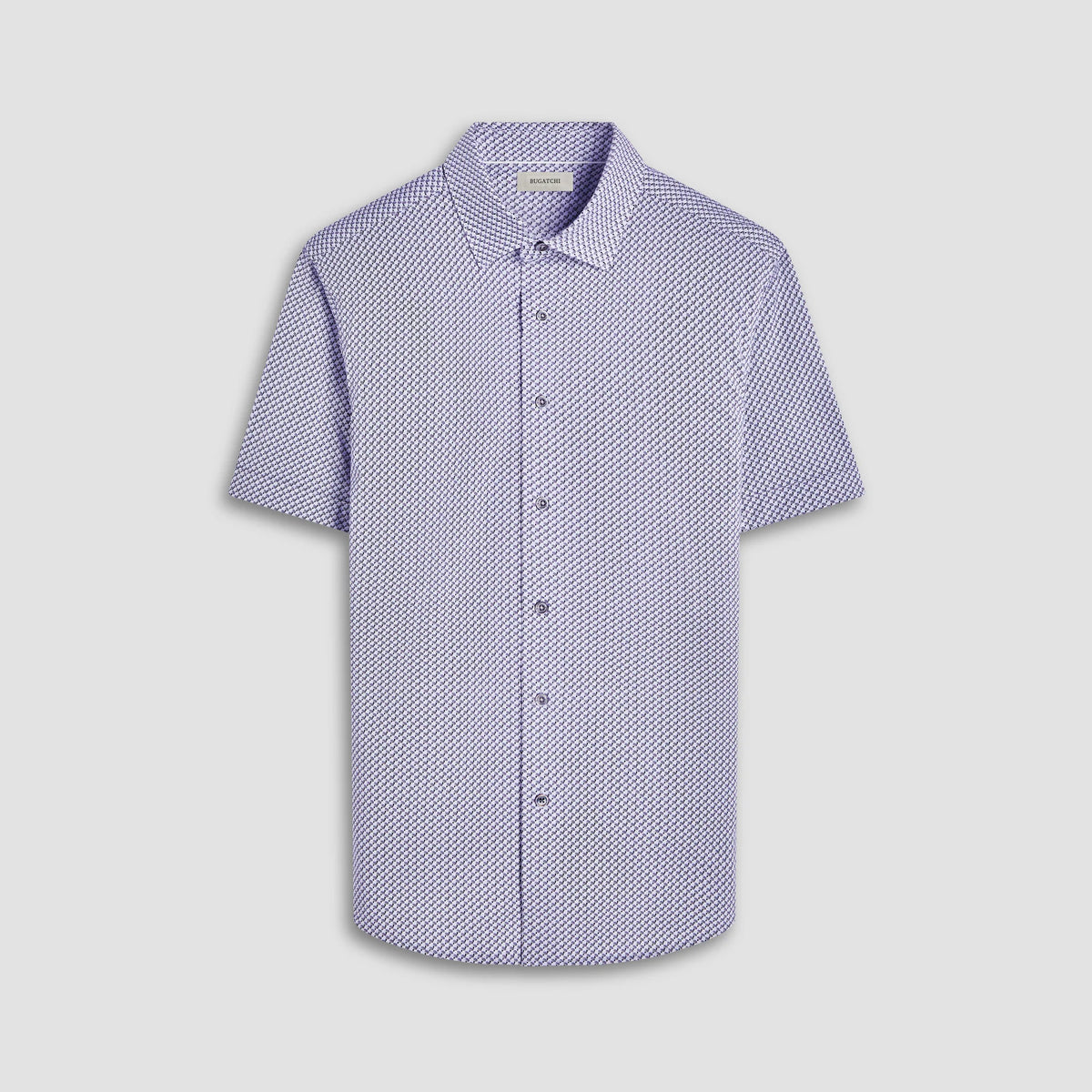 Bugatchi Miles Seigaiha Platinum Short Sleeve