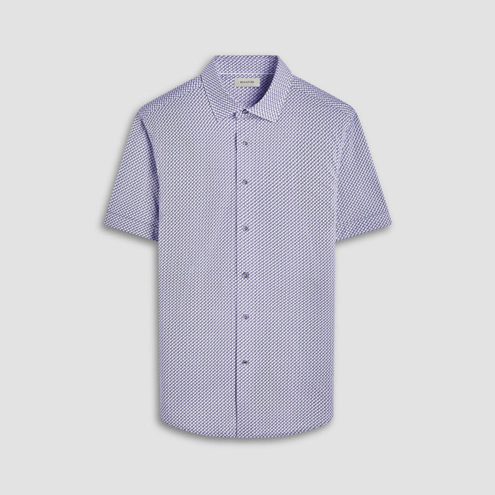 Bugatchi Miles Seigaiha Platinum Short Sleeve