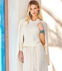 Karen Kane Cream Cardigan Sweater