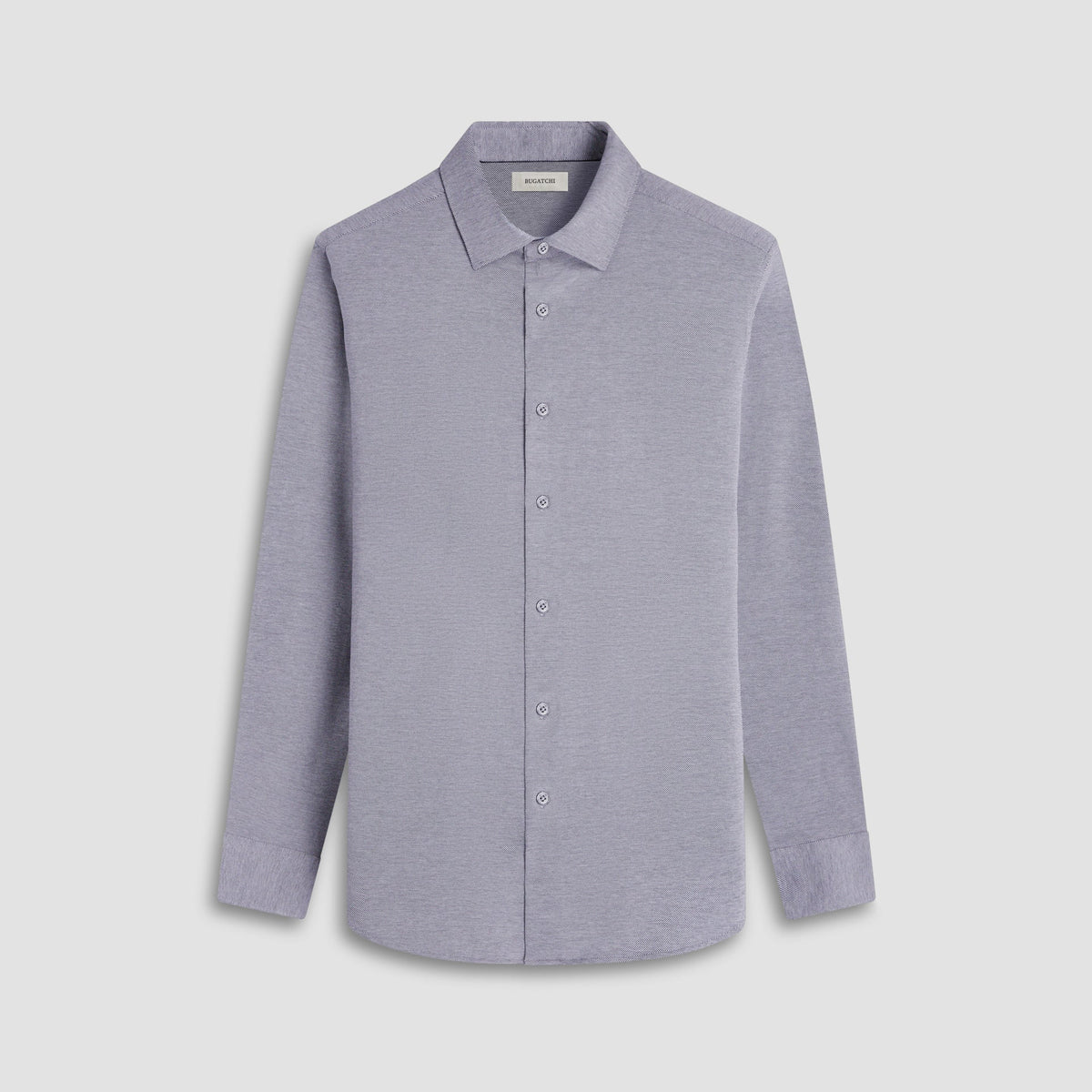 Bugatchi James Diagonal Print OohCottonLong Sleeve