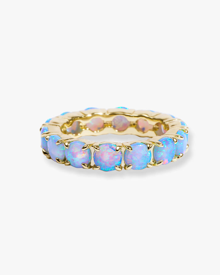 Melinda Maria Grand Heiress Blue Opal Ring - Gold