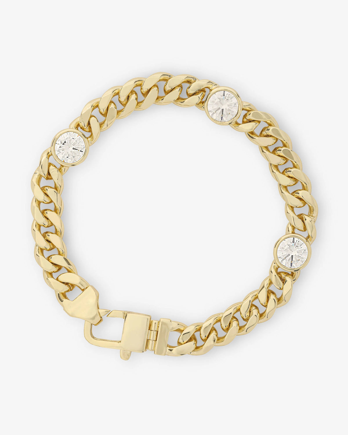 Melinda Maria Julian Triple Diamond Bracelet - Gold