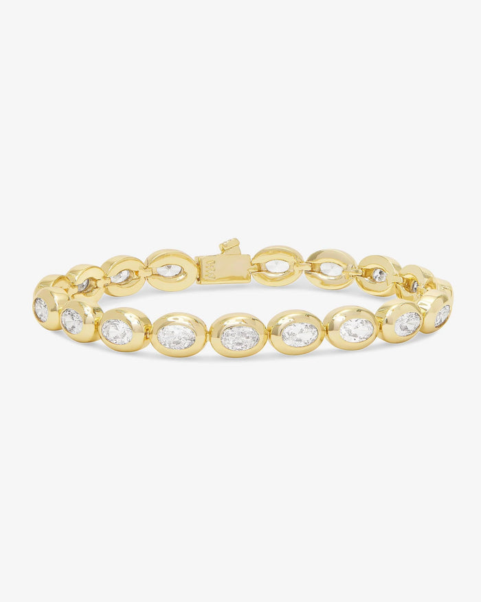 Melinda Maria She’s a Boss Tennis Bracelet - Gold