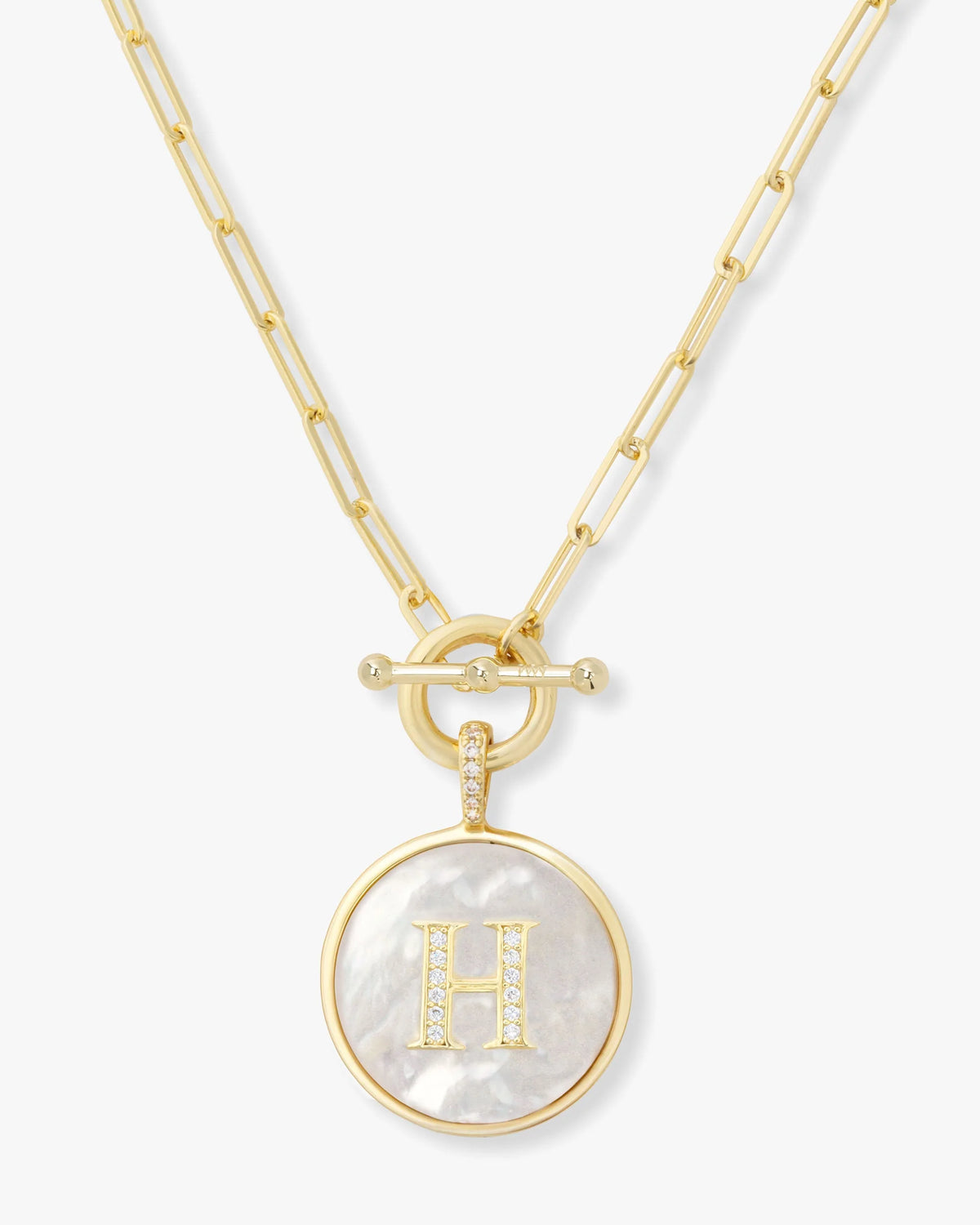 Love Letters Medallion Necklace - Gold