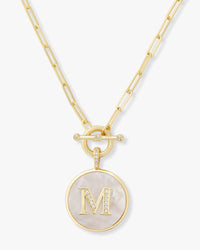 Love Letters Medallion Necklace - Gold