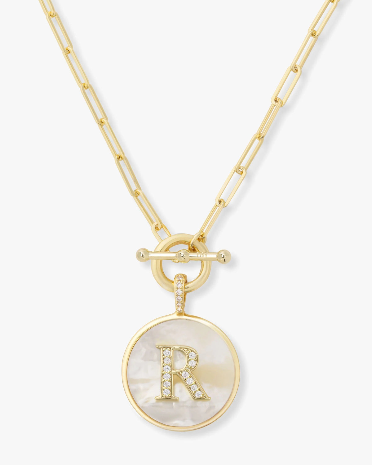 Love Letters Medallion Necklace - Gold