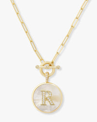 Love Letters Medallion Necklace - Gold