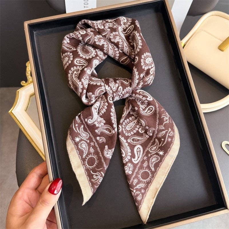 Fashion Print Square Scarf