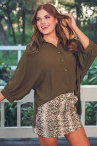 Sylvie Snake Skort
