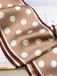 Vintage Polka-Dot Striped Printed Scarf