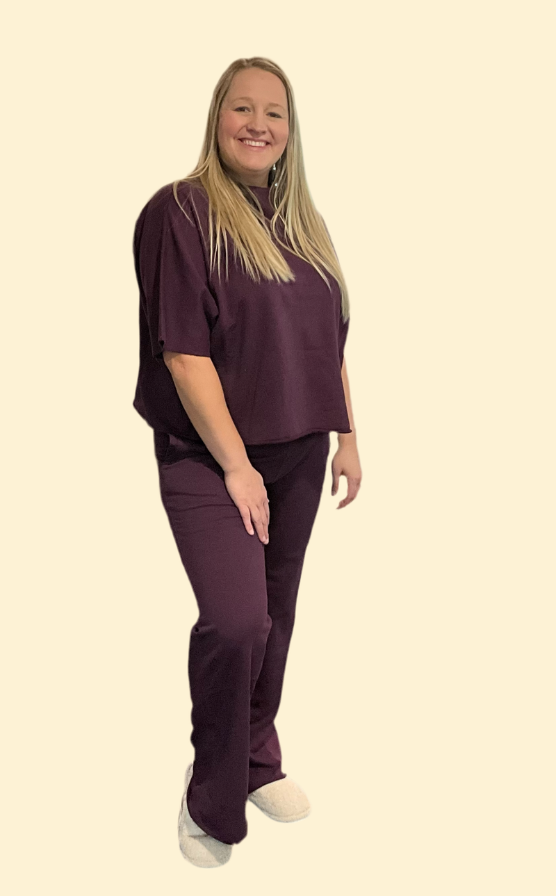 Mantra Plum Mockneck Sweathirt