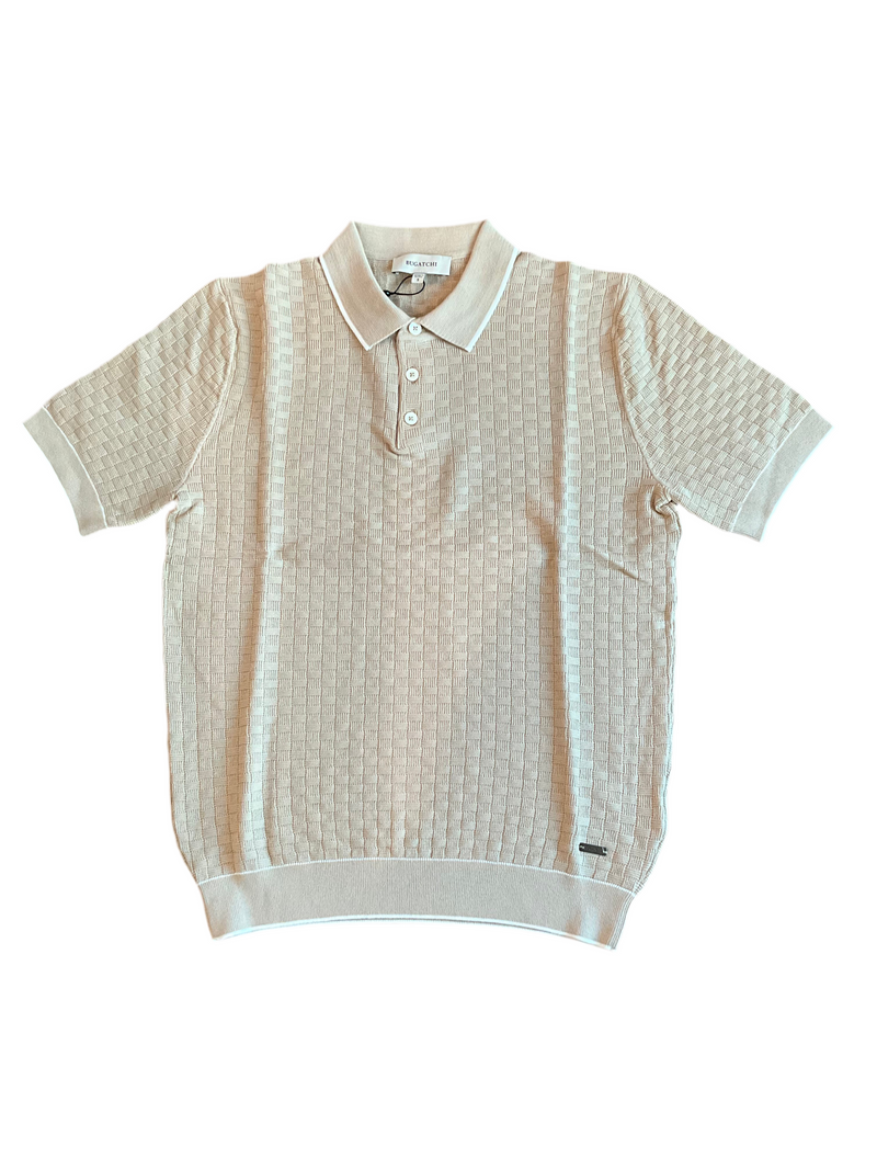 Bugatchi Sand Basket Polo Sweater