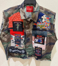 Camo Vest Mid Crop Rock - Medium