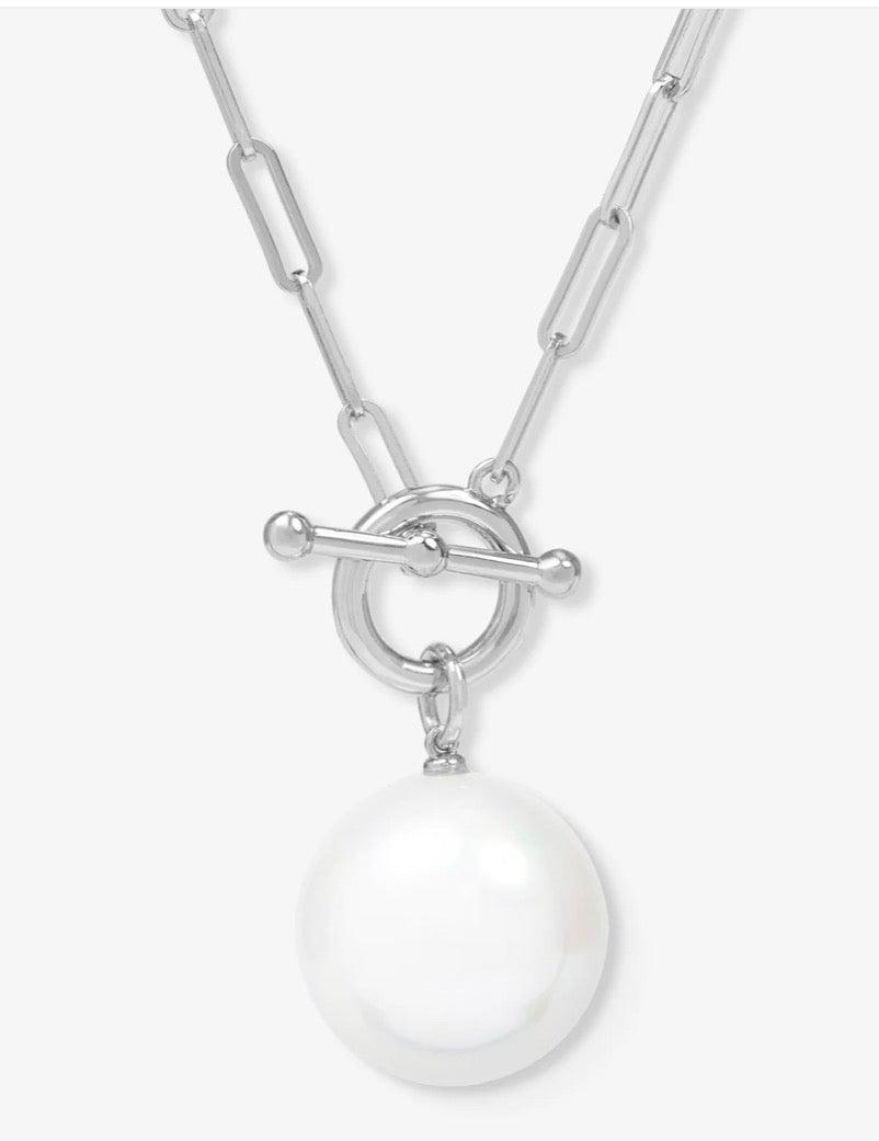 XL Life's a Ball Pearl Pendant Necklace
Silver