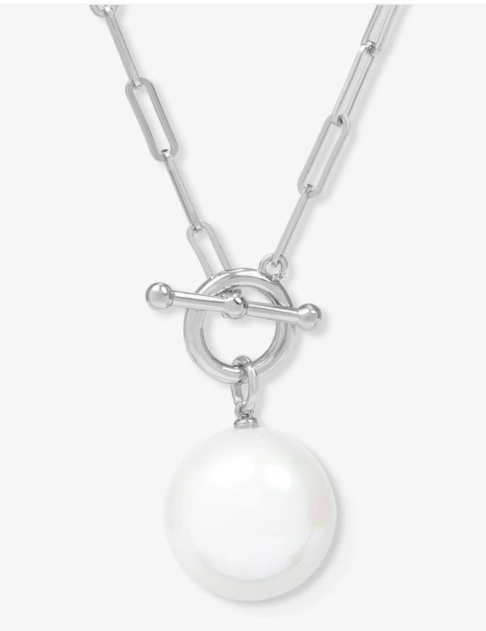 XL Life's a Ball Pearl Pendant Necklace
Silver