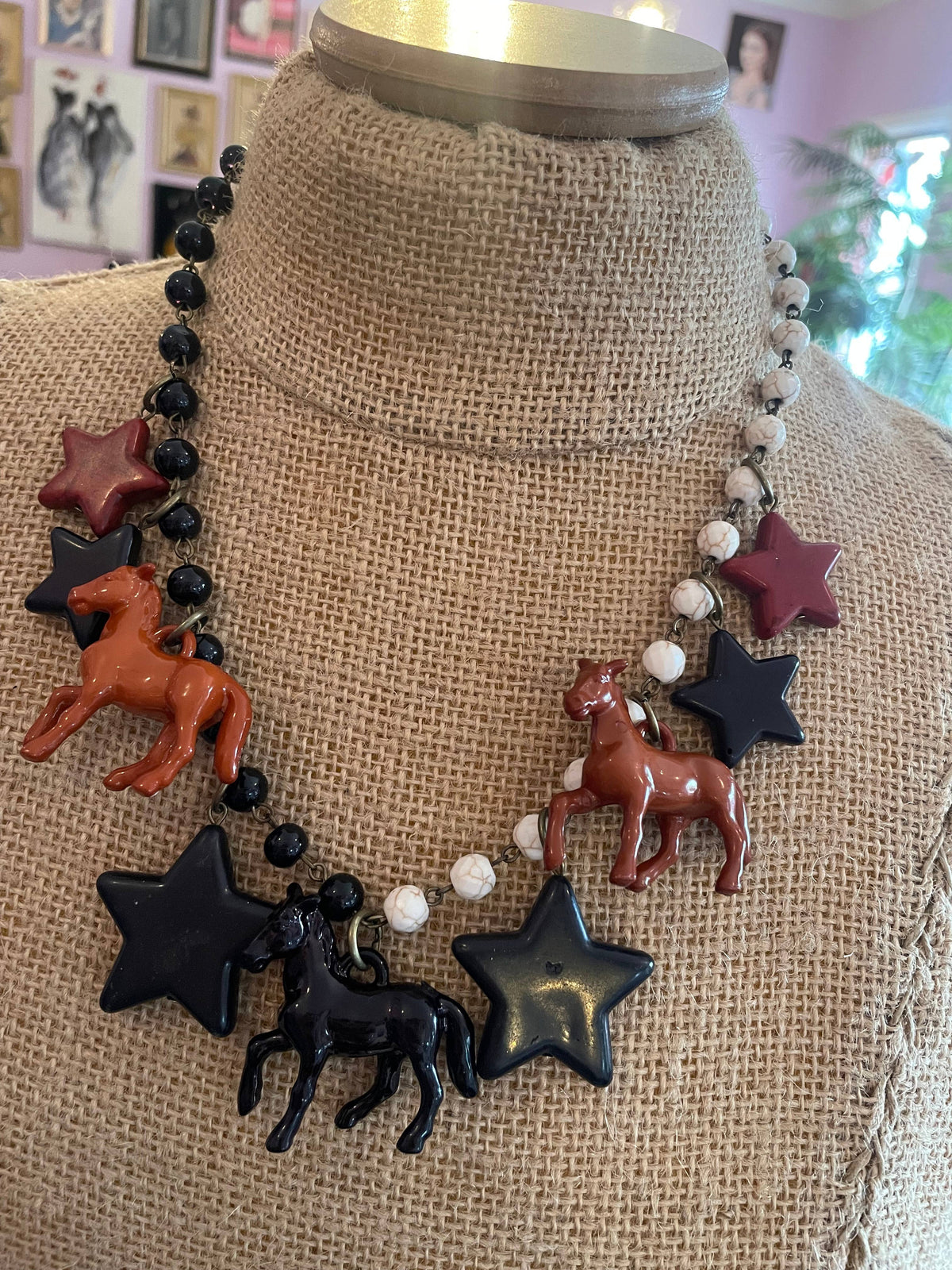 Arizona Horse Necklace-Western:Dopamine 