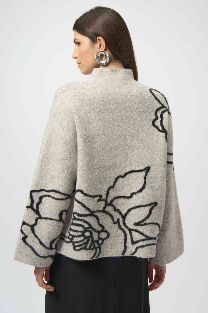 Joseph Ribkoff Sweater Knit Floral Print Pullover