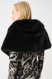 Signature | Faux Fur Shawl Collar Stole