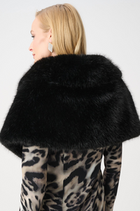 Signature | Faux Fur Shawl Collar Stole
