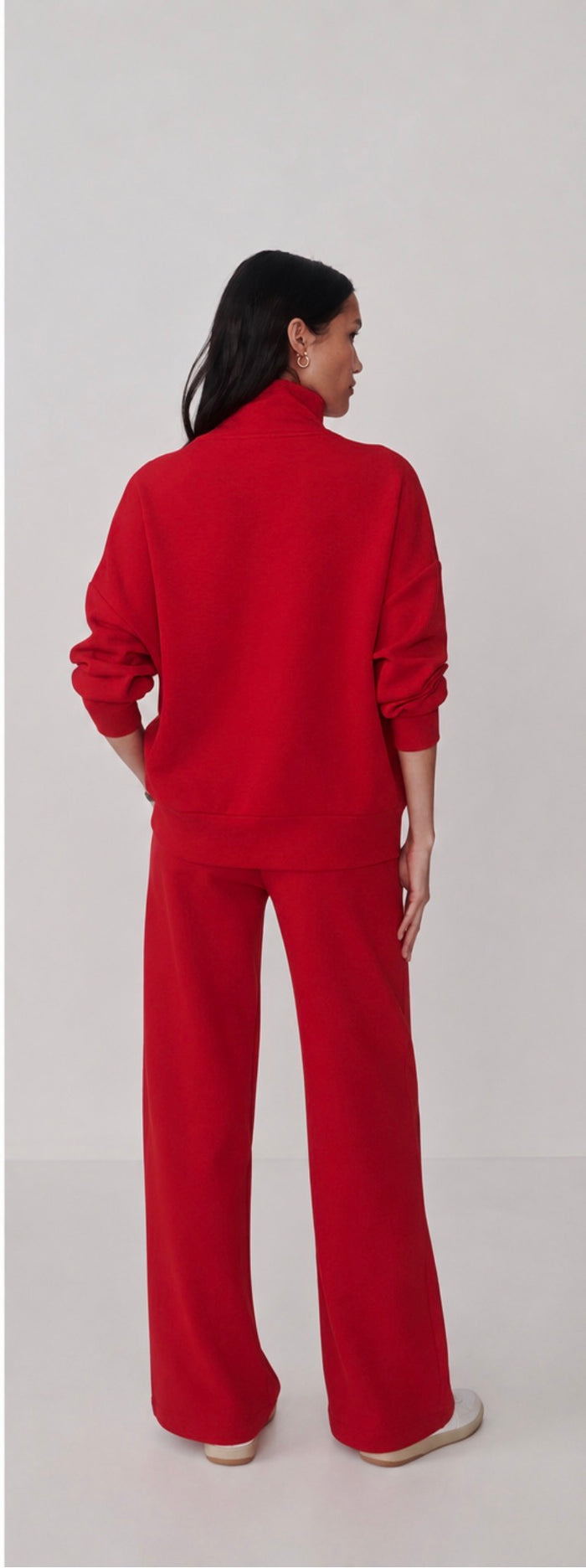 Hawley Half Zip- Red Marl