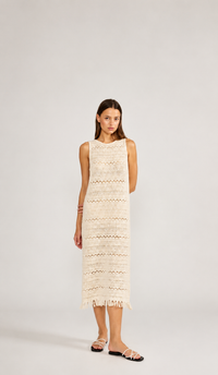 Tyler Crochet Cream Dress/Bathing Suit Cover