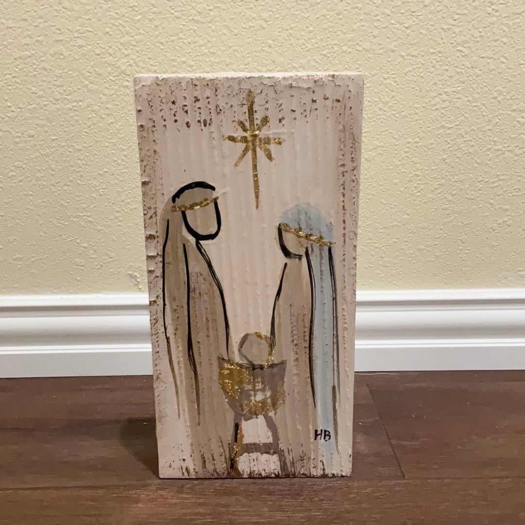 11.75” Holy Family Textured Blocks