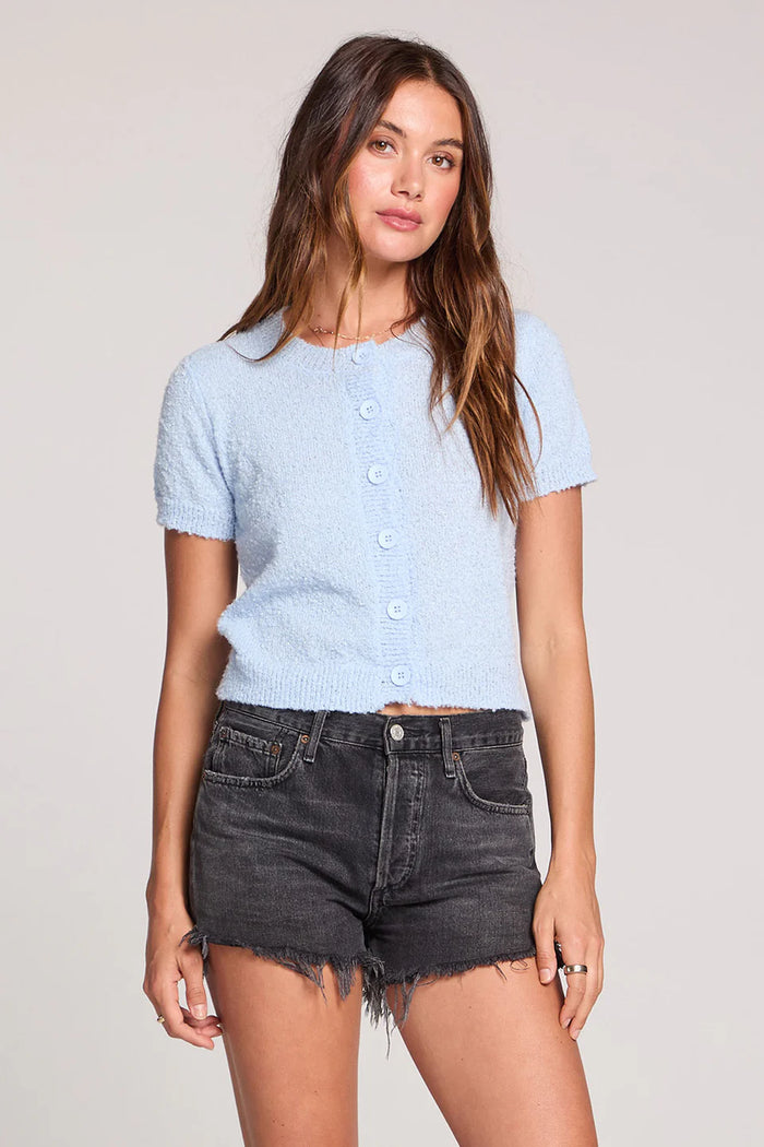 Saltwater Luxe Rowann Dusty Blue Sweater