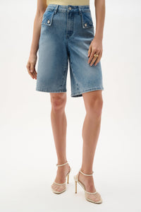 Joseph Ribkoff Repreve® Denim Straight Jean Shorts