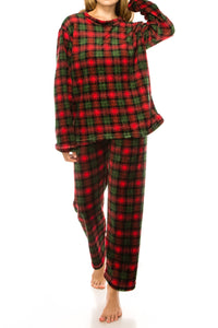 Royal Stewart Plaid Microfleece Lounge Pajama Sets