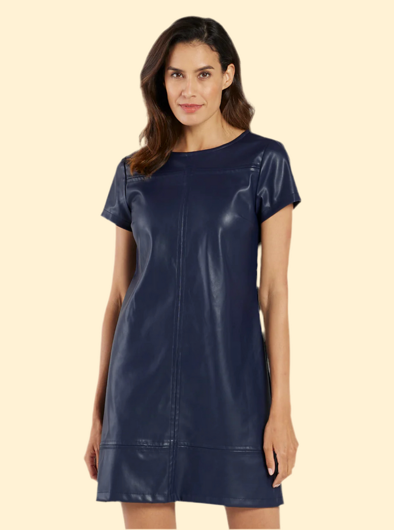 Jude Connally Faux Leather Dress