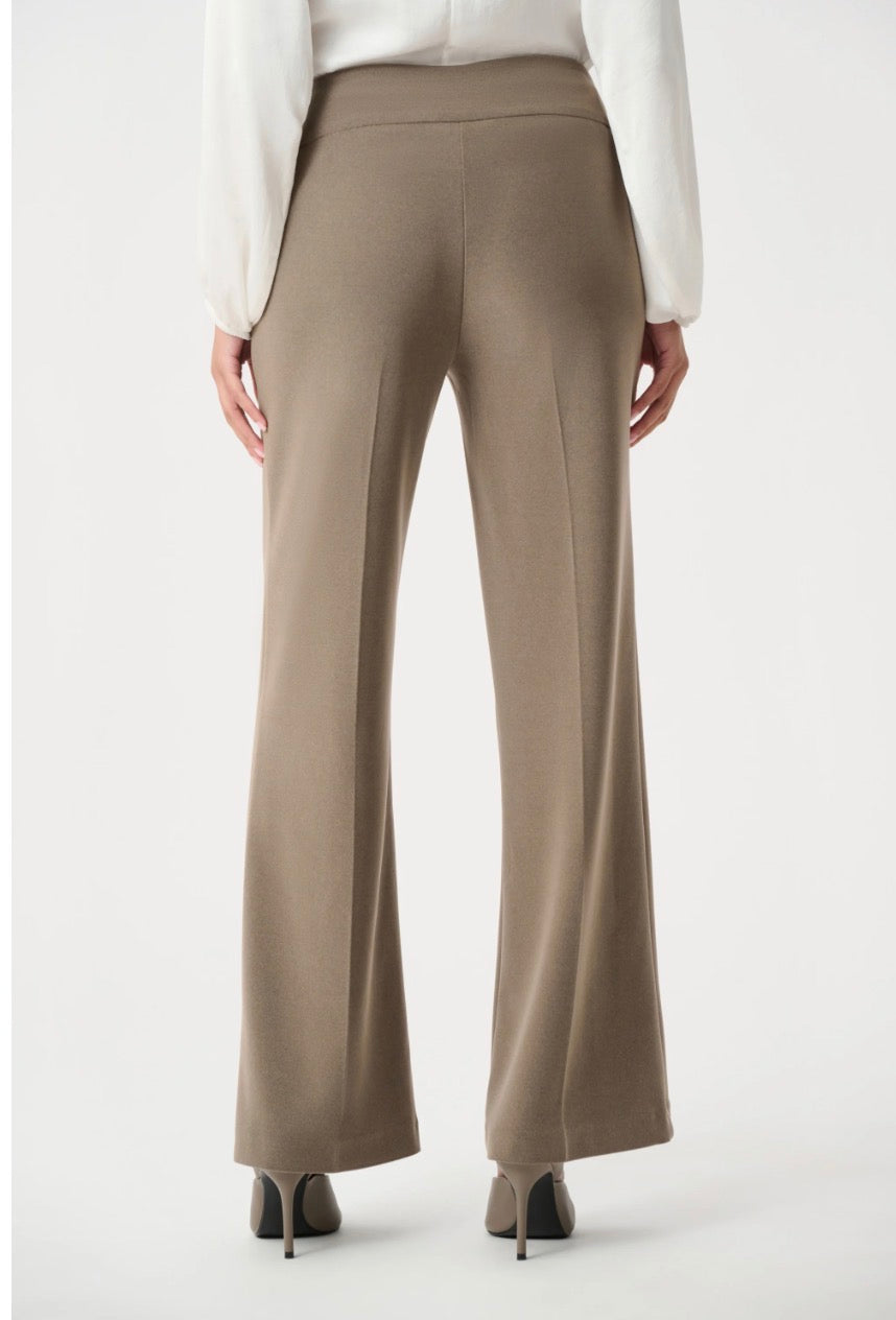 Silky Knit Wide-Leg Pull-On Pants